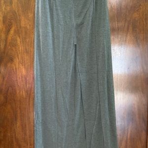 Cotton candy long skirt w/front slit